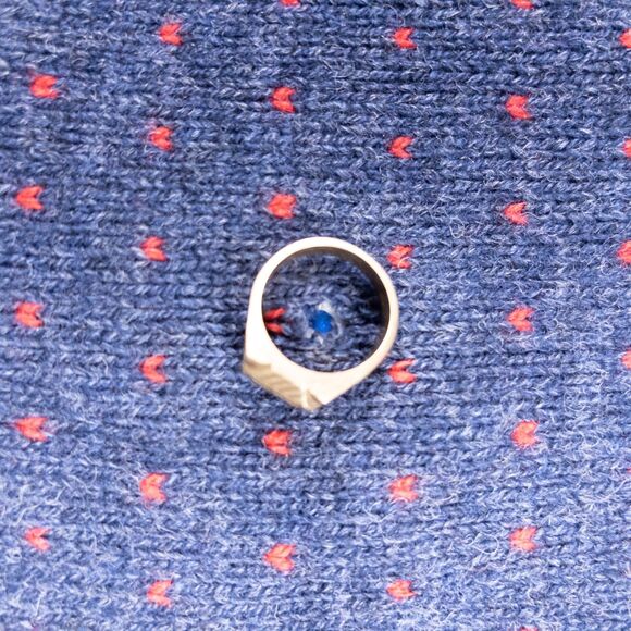 Fjallraven Women’s Ovik Knit Sweater Navy Fair Isle Nordic Wool Elbow Patch M - Picture 8 of 10